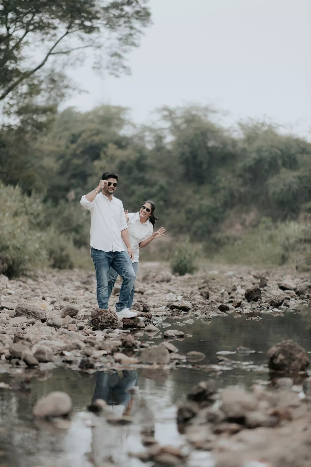 Playful Pre-Wedding Session in Nature - Wide Angle Creations
